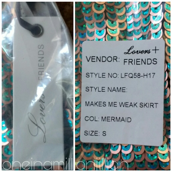 💝HP💝 Lovers + Friends Makes Me Weak Sequin Skirt - Picture 7 of 7